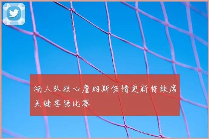 湖人队核心詹姆斯伤情更新将缺席关键客场比赛